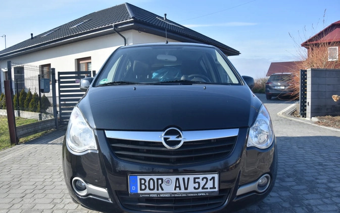 Opel Agila cena 14900 przebieg: 75700, rok produkcji 2008 z Poddębice małe 277